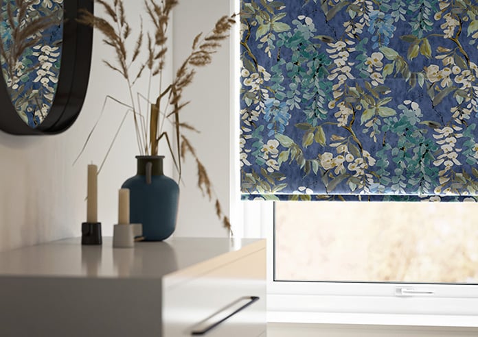 Wisteria, Marine - Twist&Fit Roman Blind - Image 5